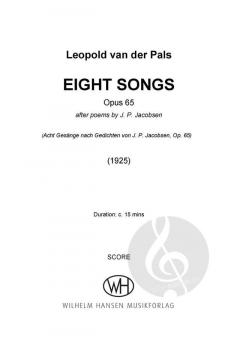8 songs after poems by J. P. Jacobsen op. 65 