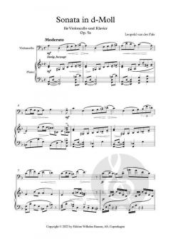 Sonata in D-minor op. 5a von Leopold van der Pals 