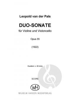 Duo-sonate op. 55 von Leopold van der Pals 