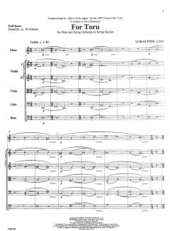 For Toru von Lukas Foss 