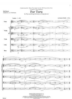 For Toru von Lukas Foss 