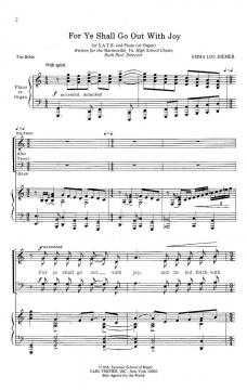 For Ye Shall Go Out With Joy (Emma Lou Diemer) 