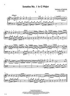 Four Sonatinas von Thomas Attwood Walmisley 