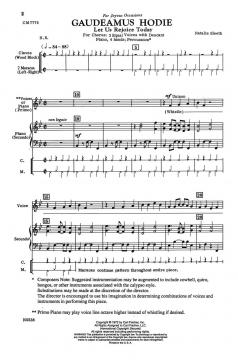 Gaudeamus Hodie (Let Us Rejoice Today) (Natalie Sleeth) 