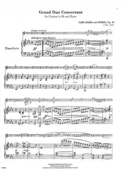 Grand Duo Concertante op.48 von Carl Maria von Weber 