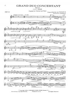 Grand Duo Concertante op.48 von Carl Maria von Weber 