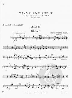 Grave And Fugue von Georg Friedrich Händel 