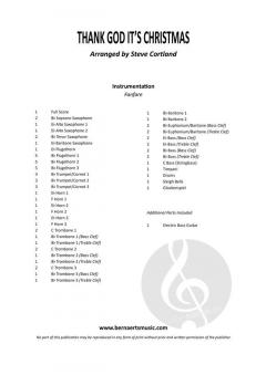 Thank God It’s Christmas (Fanfarenorchester) von Roger Taylor 