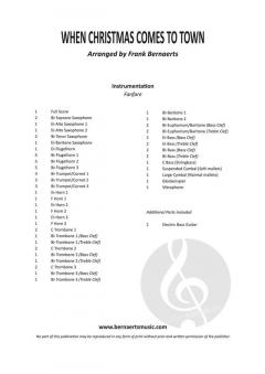 When Christmas Comes To Town (Fanfarenorchester) von Glen Ballard 