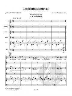 4 Mélodies simples von Vincent Beer-Demander 