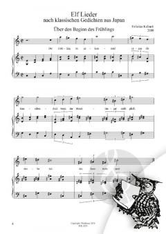 12 Jahreszeiten-Lieder nach japanischen Gedichten 
