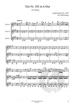 Trio 103 in A-Dur von Joseph Haydn 
