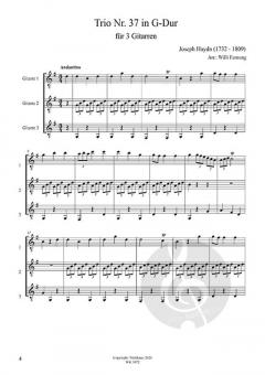 Trio 37 in G-Dur von Joseph Haydn 