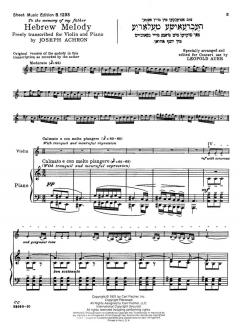 Hebrew Melody von Joseph Achron 