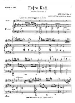Hejre Kate, Op. 32 (Scenes de la Csarda No. 4) von Jenö Hubay 