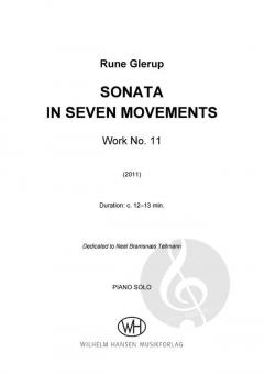 Sonata in 7 Movements von Rune Glerup 