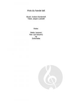 Hvis Du Havde Talt von Anders Nordentoft 