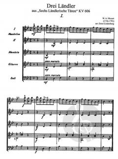 3 Ländler von Wolfgang Amadeus Mozart 