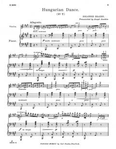 Ungarischer Tanz Nr. 7 von Johannes Brahms 