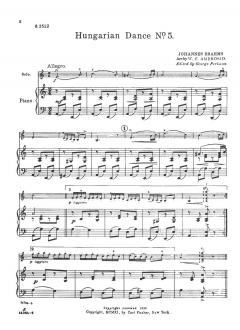 Hungarian Dance No. 5 von Johannes Brahms 