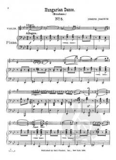 Ungarischer Tanz Nr. 5 von Johannes Brahms 