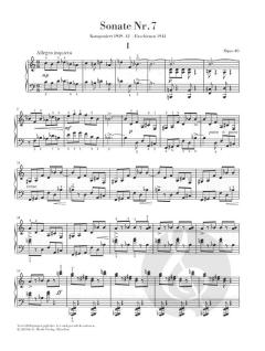 Klaviersonate Nr. 7 op. 83 im Alle Noten Shop kaufen