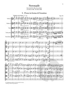Serenade C-dur op. 48 - Partitur 