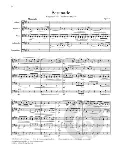 Serenade E-dur op. 22 - Partitur 