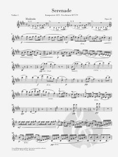 Serenade E-dur op. 22 - Stimmensatz 