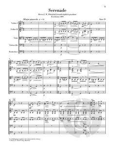 Serenade e-moll op. 20 - Partitur 