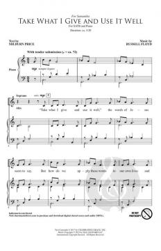 Take What I Give and Use It Well 