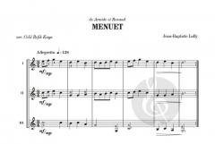 Menuet von Jean Baptiste Lully 