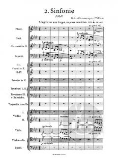 2. Sinfonie f-Moll op.12 (Partitur) 