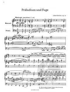 Präludium und Fuge a-Moll op.21 für Orgel von Albert Ernst Anton Becker im Alle Noten Shop kaufen