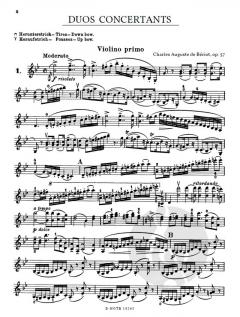 3 Duos concertants für 2 Violinen op. 57 von Charles Auguste de Bériot im Alle Noten Shop kaufen (Stimmensatz)