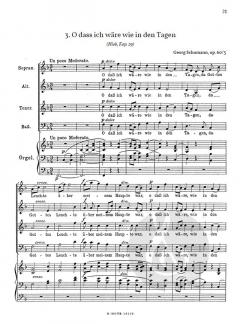 Gesänge Hiobs - Drei Motetten für Chor und Orgel op.60 