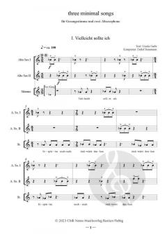 3 minimal songs von Detlef Bensmann 