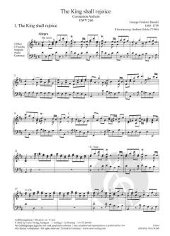 The King shall rejoice HWV 260 von Georg Friedrich Händel 