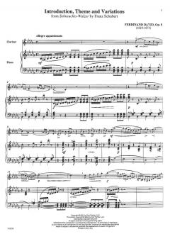 Introduktion, Thema und Variationen von Ferdinand David 