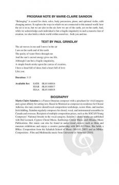 Belonging von Marie-Claire Saindon 