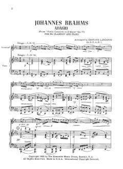 Adagio From Violin Concer von Johannes Brahms 