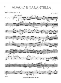Adagio e Tarantella von Ernesto Cavallini 