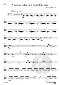 A Summer Day on a Mountain Lake 