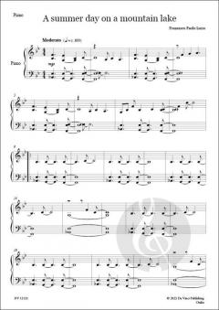 A Summer Day on a Mountain Lake 