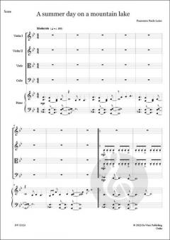 A Summer Day on a Mountain Lake 