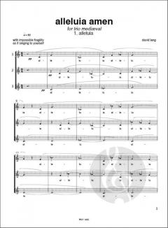 Alleluia Amen von David Lang 