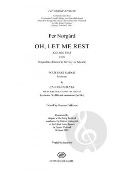 Canon Cantata - Låt Mig Vila 