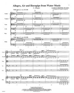 Allegro, Air and Hornpipe from 'Water Music' von Georg Friedrich Händel 