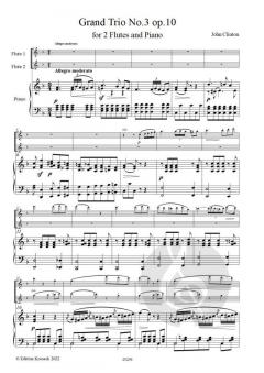 Grand Trio No. 3 op. 10 von John Clinton 
