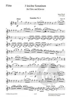 3 leichte Sonatinen op. 48 von Ignaz Pleyel 